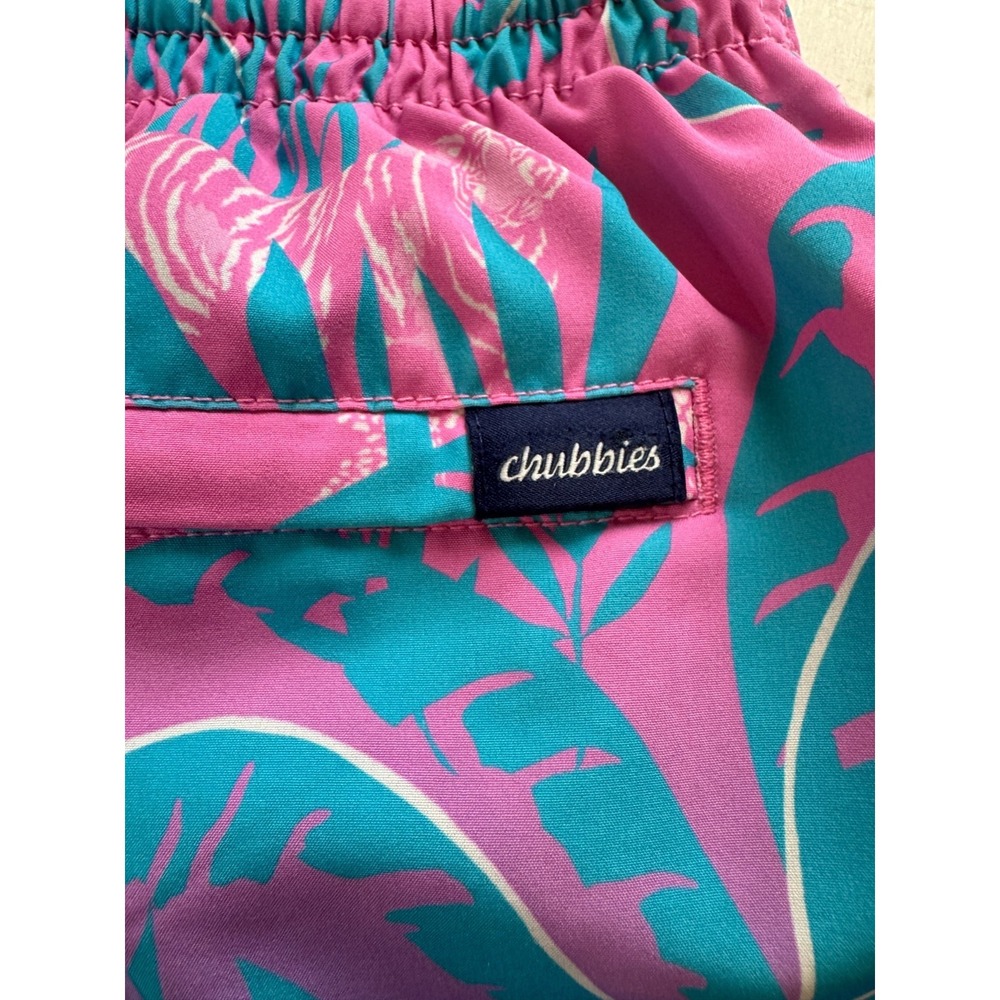 Chubbies the Hydrofoils Mens Medium Stretch Swim Trunks Tiger Lined 5.5" Length - Picture 5 of 8